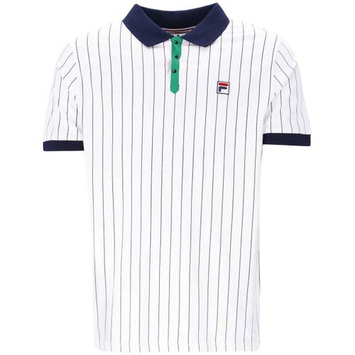 Polo BB1 Classic Striped Polo Shirt White/Green/ Navy - Fila - Modalova