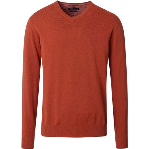 Pull Pull Col V Orange Brique - Casamoda - Modalova