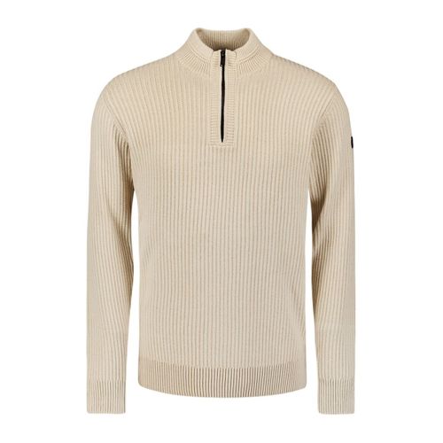 Pull Pull Demi-Zip Rib Blanc Cassé - No Excess - Modalova