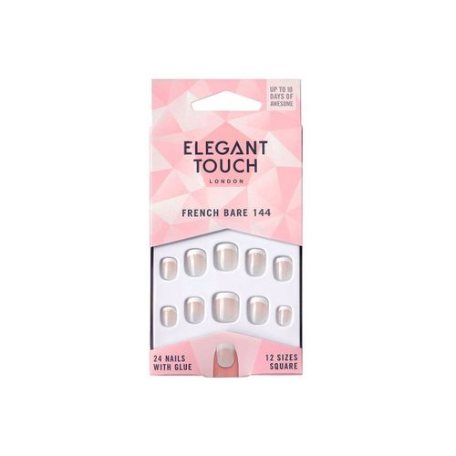 Kits manucure French Bare Nails With Glue Square 144-xs - Elegant Touch - Modalova