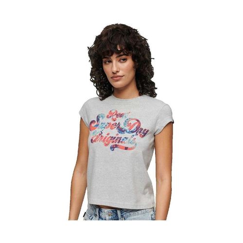 T-shirt T-shirt Floral Scripted à Mancherons - Superdry - Modalova