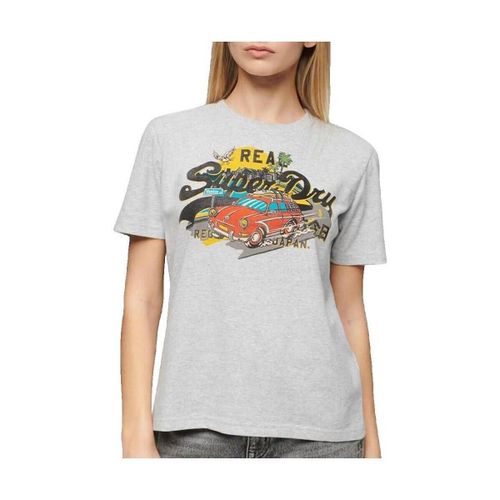 T-shirt T-shirt La Vl Graphic gris - Superdry - Modalova