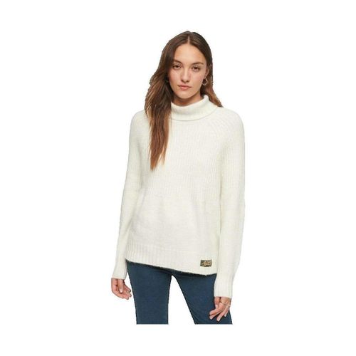 Pull Pull Essential Rib blanc - Superdry - Modalova