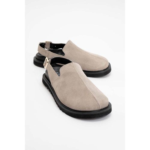 Slip ons Laby - Beige suede Leather Clogs (Women) - Forever & Always Shoes - Modalova