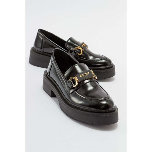 Mocassins Simone - Black Patent Bit Platform Loafers - Prologue Shoes - Modalova