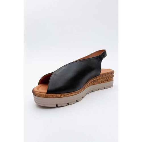 Sandales compensées Blom - Black Leather Platform Sandal (Women) - Forever & Always Shoes - Modalova