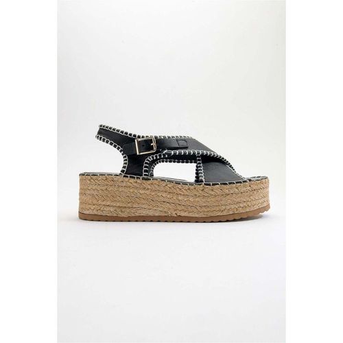 Sandales compensées Bellezza - Black Leather Platform Sandal (Women) - Forever & Always Shoes - Modalova
