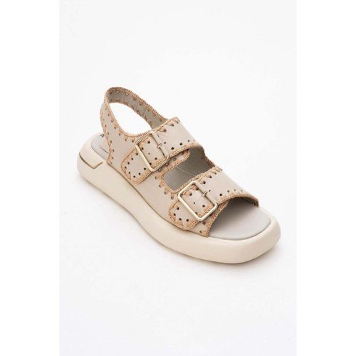 Sandales Douro - Beige Braided Rope Strap Leather Sandal (Women) - Forever & Always Shoes - Modalova