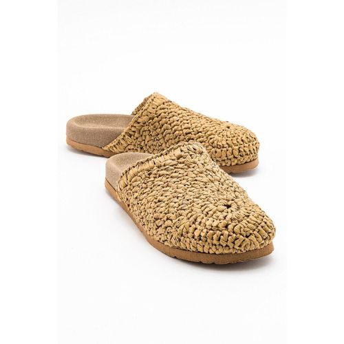 Mules LOOP Light Beige Woven Slide Sandal (Women) - Prologue Shoes - Modalova