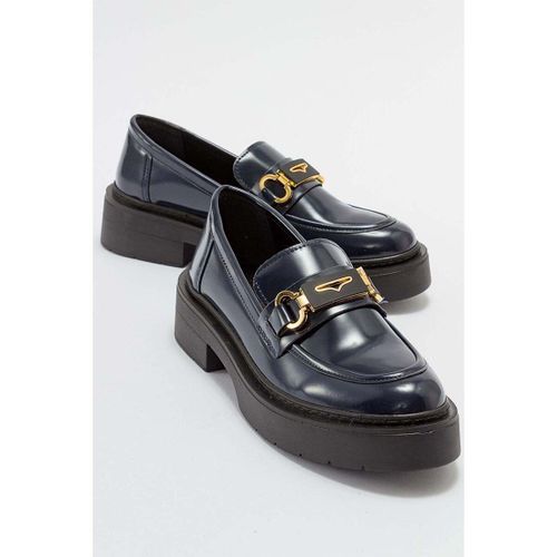 Mocassins Simone - Navy Patent Bit Platform Loafers - Prologue Shoes - Modalova