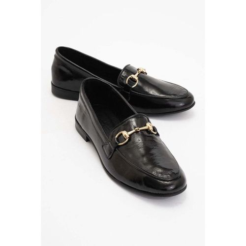 Mocassins Rory - Black Patent Leather Bit Loafers - Forever & Always Shoes - Modalova