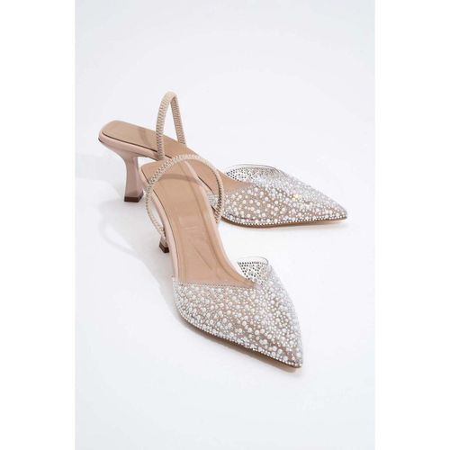 Chaussures escarpins Whena - Clear Slingback Kitten Heels with Embellishments - Forever & Always Shoes - Modalova