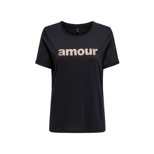 T-shirt Only Amour Glitter - Only - Modalova