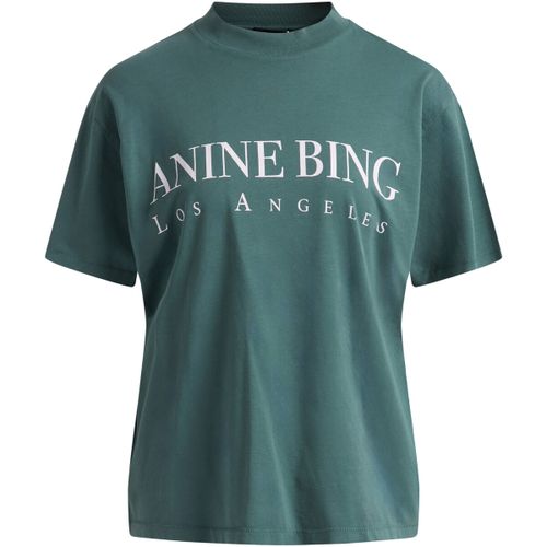 T-shirt Ashton Los Angeles T-Shirt en coton vert - Anine Bing - Modalova