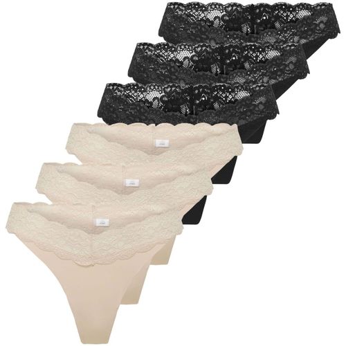Strings String Paquet de 6 ONLCHLOE LACE THONG 6P - Only - Modalova