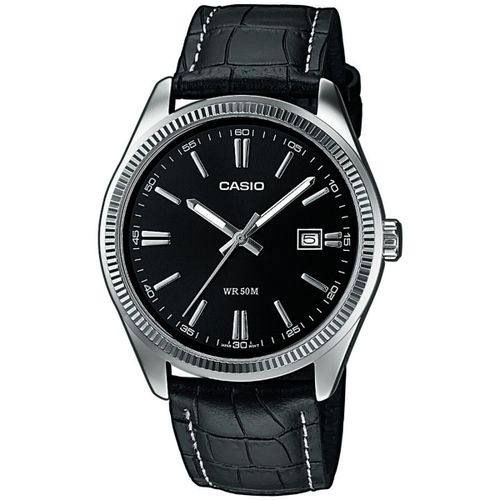 Montre Montre classique cuir noir - Casio - Modalova