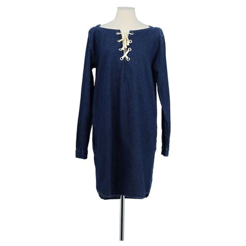 Robe courte Robe en coton marine - Leon & Harper - Modalova