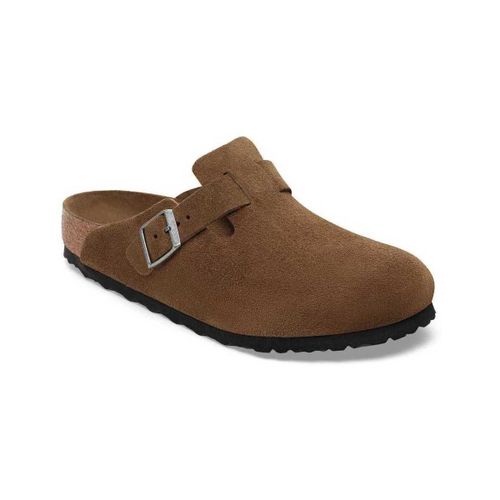 Sabots Boston soft footbed suede leather - BIRKENSTOCK - Modalova