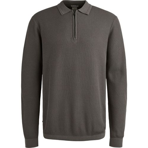 Polo Longsleeve Half-Zip Polo Structure Anthracite - Cast Iron - Modalova