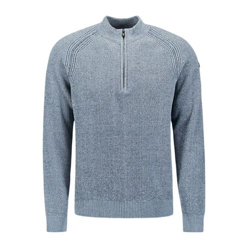 Sweatshirts Pull Demi-Zip Chenille Bleu - No Excess - Modalova