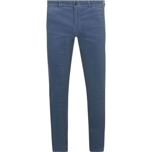 Pantalon Chino Plato Velours Côtelé Bleu - Suitable - Modalova
