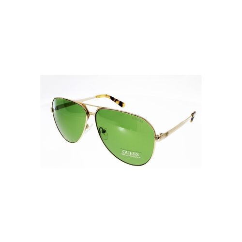 Lunettes de soleil 0069 S Doré de forme pilote Oversize - Guess - Modalova