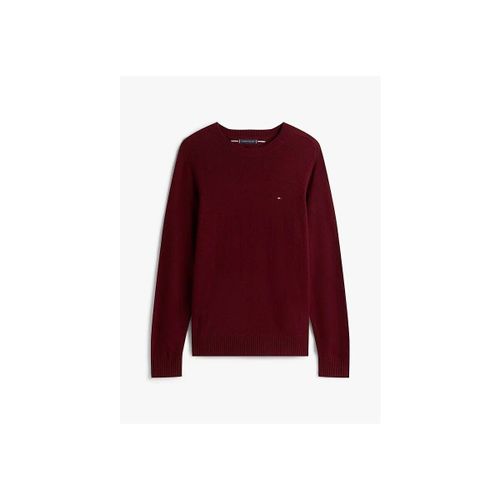 Pull MW0MW36535 LAMBSWOOL-XT2 DEEP BURGUNDY HEATHER - Tommy Hilfiger - Modalova