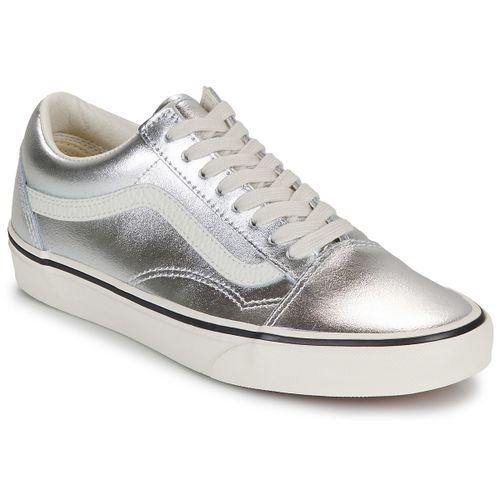 Baskets basses Old Skool LEATHER METALLIC SILVER - Vans - Modalova