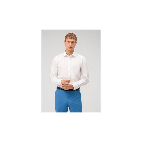 Chemise Chemise ajustée blanche en coton stretch - Olymp - Modalova