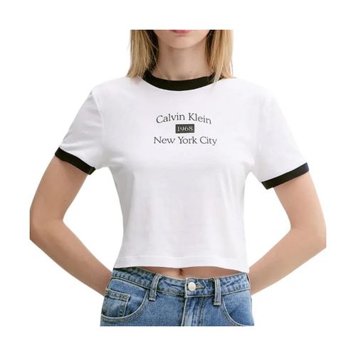 T-shirt Drapey Jersey - Calvin Klein Jeans - Modalova