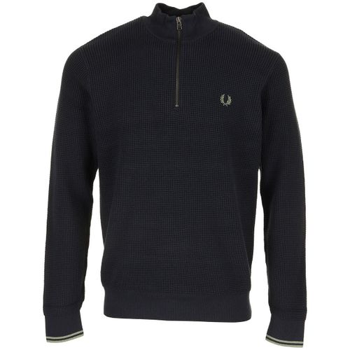 Pull Waffle Stitch Half Zip Jumper - Fred Perry - Modalova