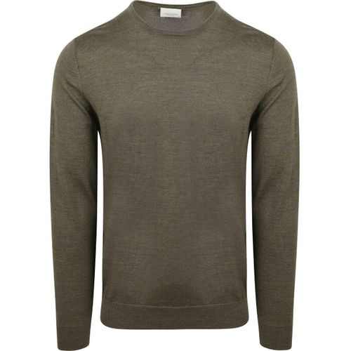 Sweat-shirt Pull-over Laine Merinos Olive - Profuomo - Modalova