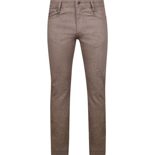 Jeans Pantalon Arne Mélangé Marron - Mac - Modalova