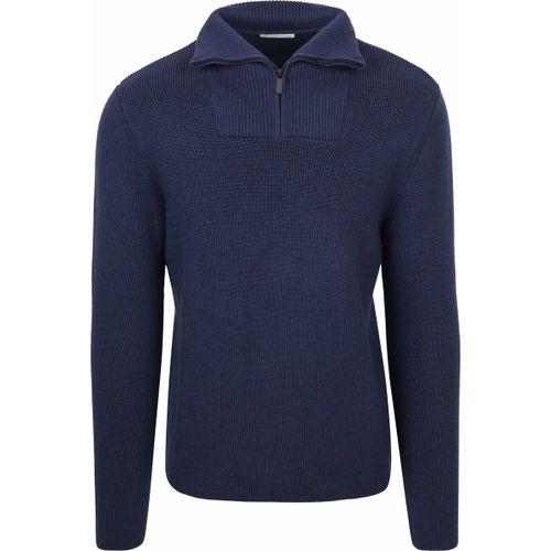 Pull Half Zip Pullover Merino Navy - Knowledge Cotton Apparel - Modalova