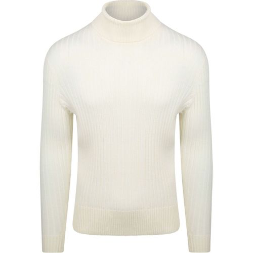 Sweatshirts Pull Col Roulé Rib Merino Blanc Cassé - Suitable - Modalova