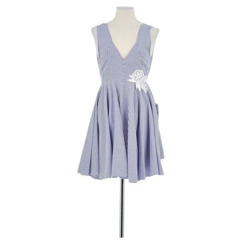 Robe courte Robe en coton bleue - Sandro - Modalova