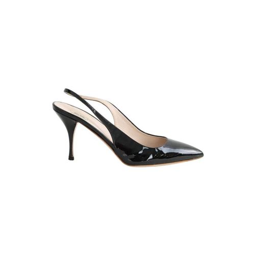 Chaussures escarpins Talons en cuir verni noirs - Miu Miu - Modalova