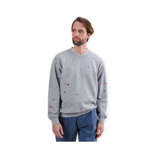 Sweatshirts Splash Paint Rounded Sweatshirt - Grey - Brava Fabrics - Modalova