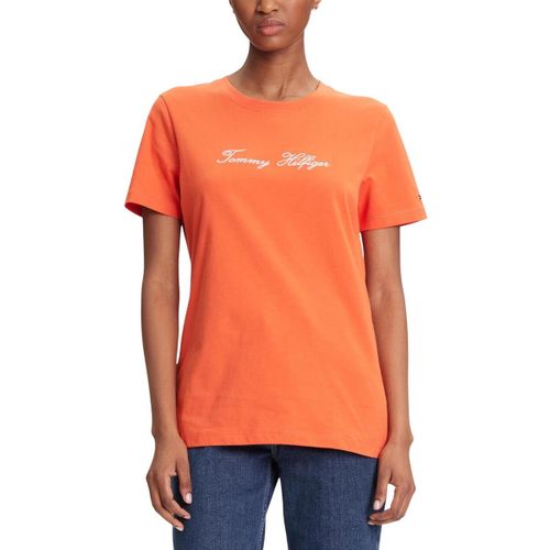 T-shirt SCRIPT REG C-NK SS T WW0WW45746 - Tommy Hilfiger - Modalova