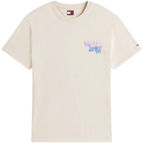 T-shirt TJM REG STACK BACKPR DM0DM21589 - Tommy Hilfiger - Modalova