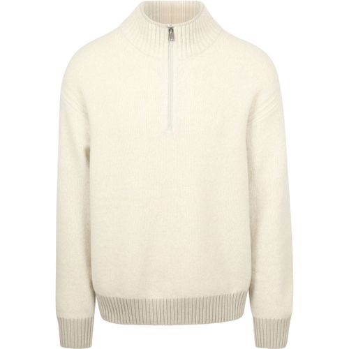 Pull Pull Kobear Demi-Zip Wool Blend Ecru - BOSS - Modalova
