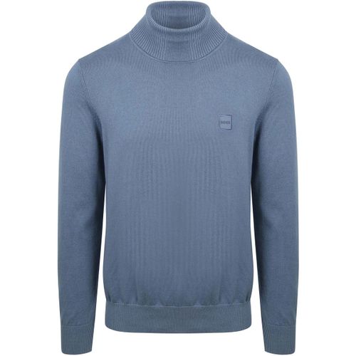 Sweatshirts Pull Col Roulé Akiro Open Bleu - BOSS - Modalova