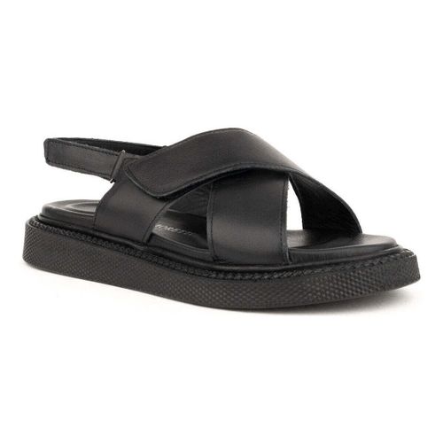 Sandales plates black casual open sandals - Sergio Moretti - Modalova