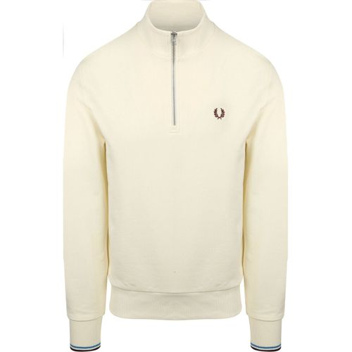 Sweatshirts Pull Demi-Zip Ecru - Fred Perry - Modalova