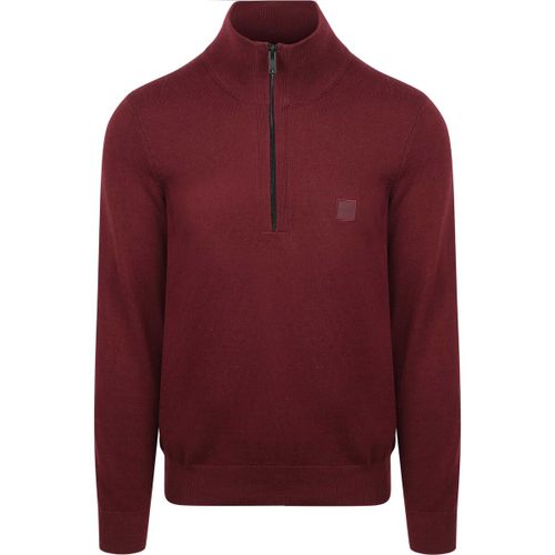 Sweatshirts Pull Kanobix Demi-Zip Bordeaux - BOSS - Modalova