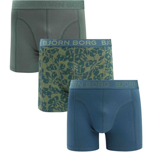 Caleçons Boxers 3Pack Stretch Vert - Björn Borg - Modalova