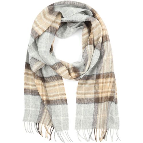 Echarpe Echarpe à Carreaux Merinos Beige Gris - Suitable - Modalova