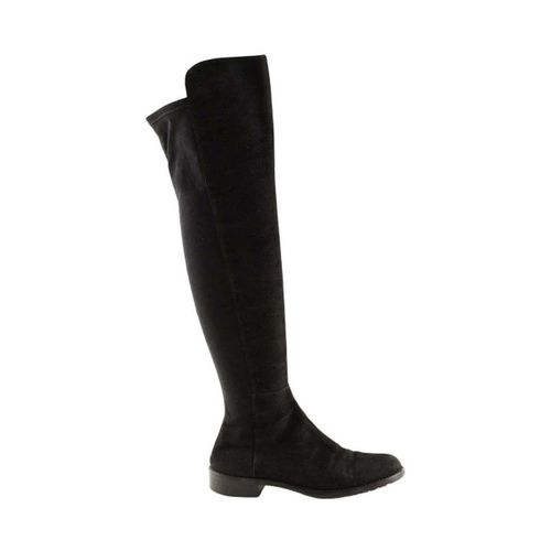 Cuissardes Bottes en daim noires - Stuart Weitzman - Modalova