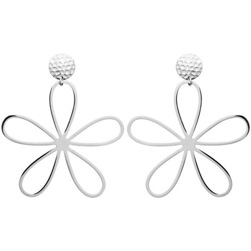 Boucles oreilles Boucles d'oreilles fleur acier - Brillaxis - Modalova