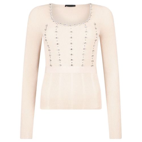 Pull Pull avec broderie de pierres - Liu Jo - Modalova